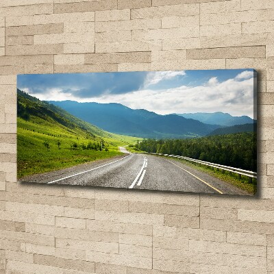 Canvas wall art Road in the mountains