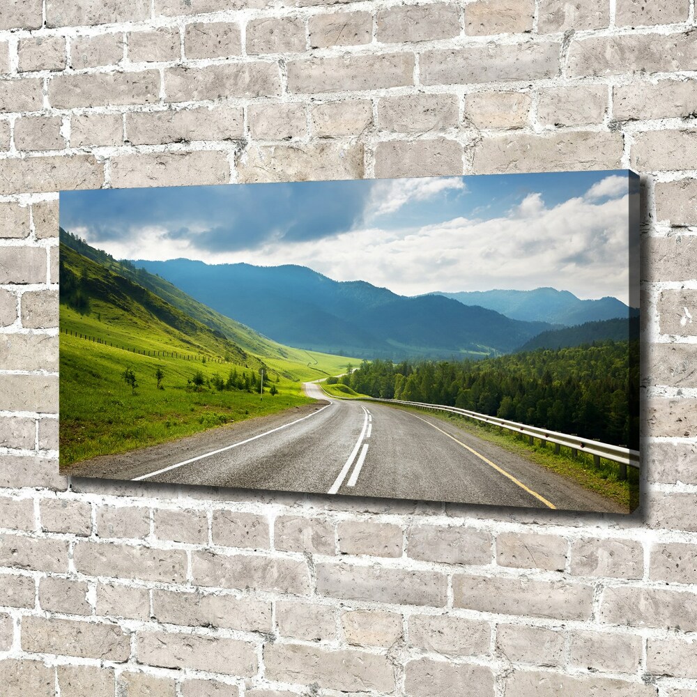 Canvas wall art Road in the mountains