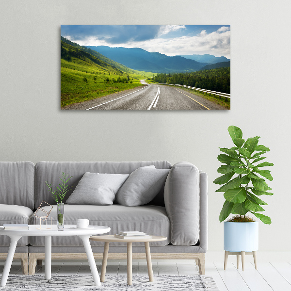 Canvas wall art Road in the mountains