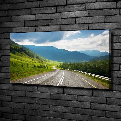 Canvas wall art Road in the mountains