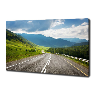 Canvas wall art Road in the mountains