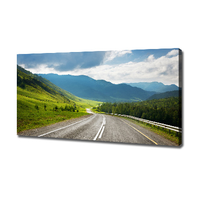 Canvas wall art Road in the mountains