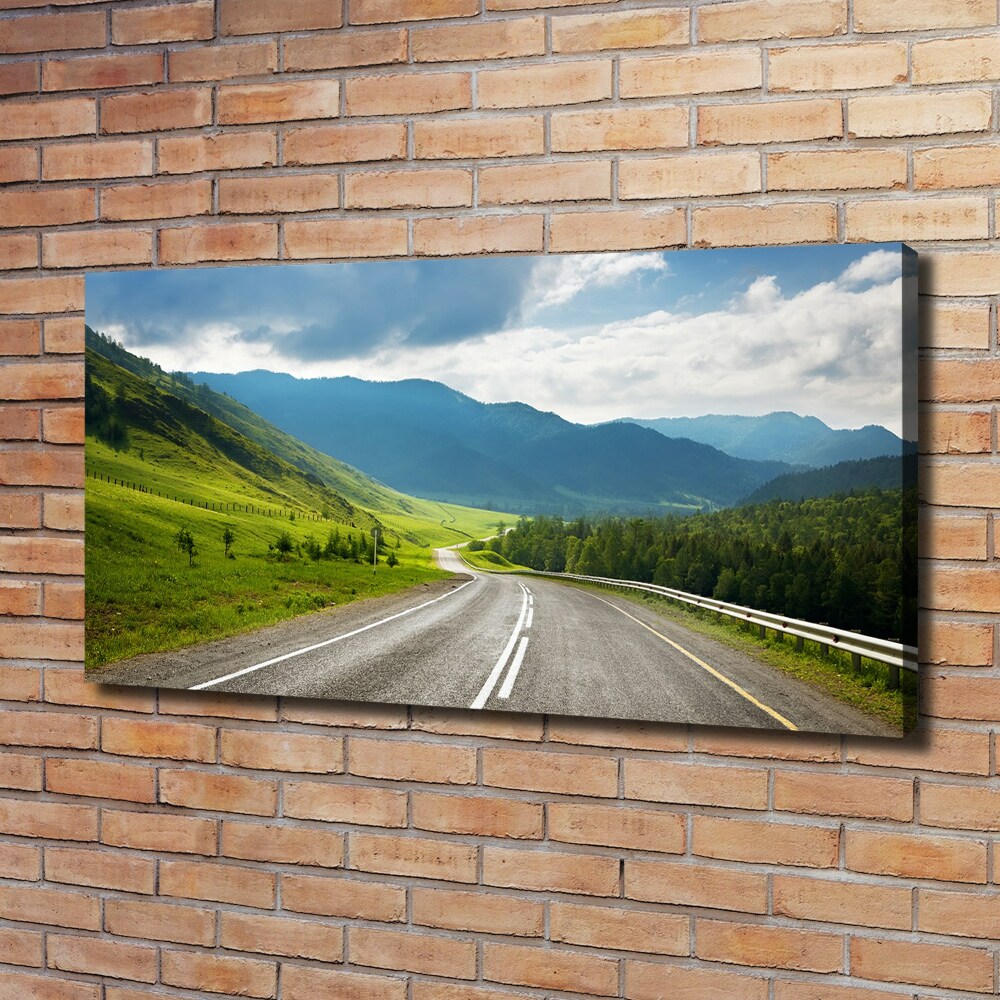 Canvas wall art Road in the mountains