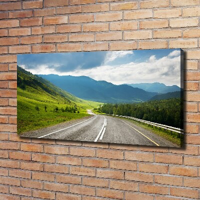 Canvas wall art Road in the mountains