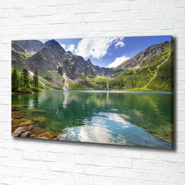 Canvas wall art Morskie Oko Tatry