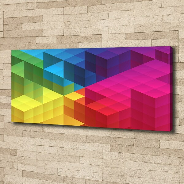 Canvas wall art Geometric background