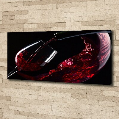 Canvas wall art Red wine