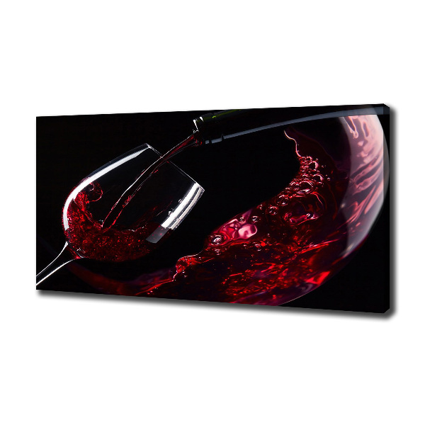 Canvas wall art Red wine