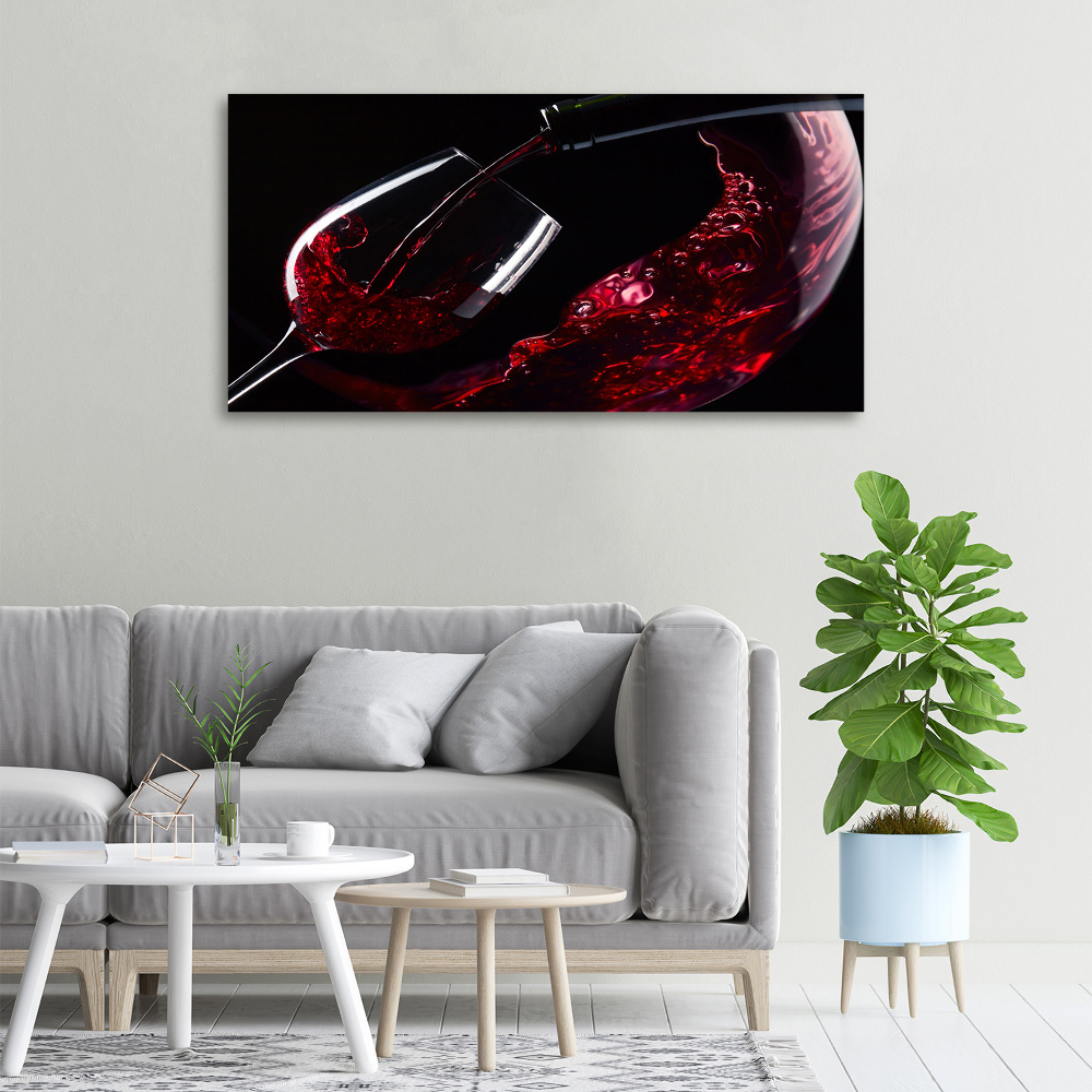 Canvas wall art Red wine