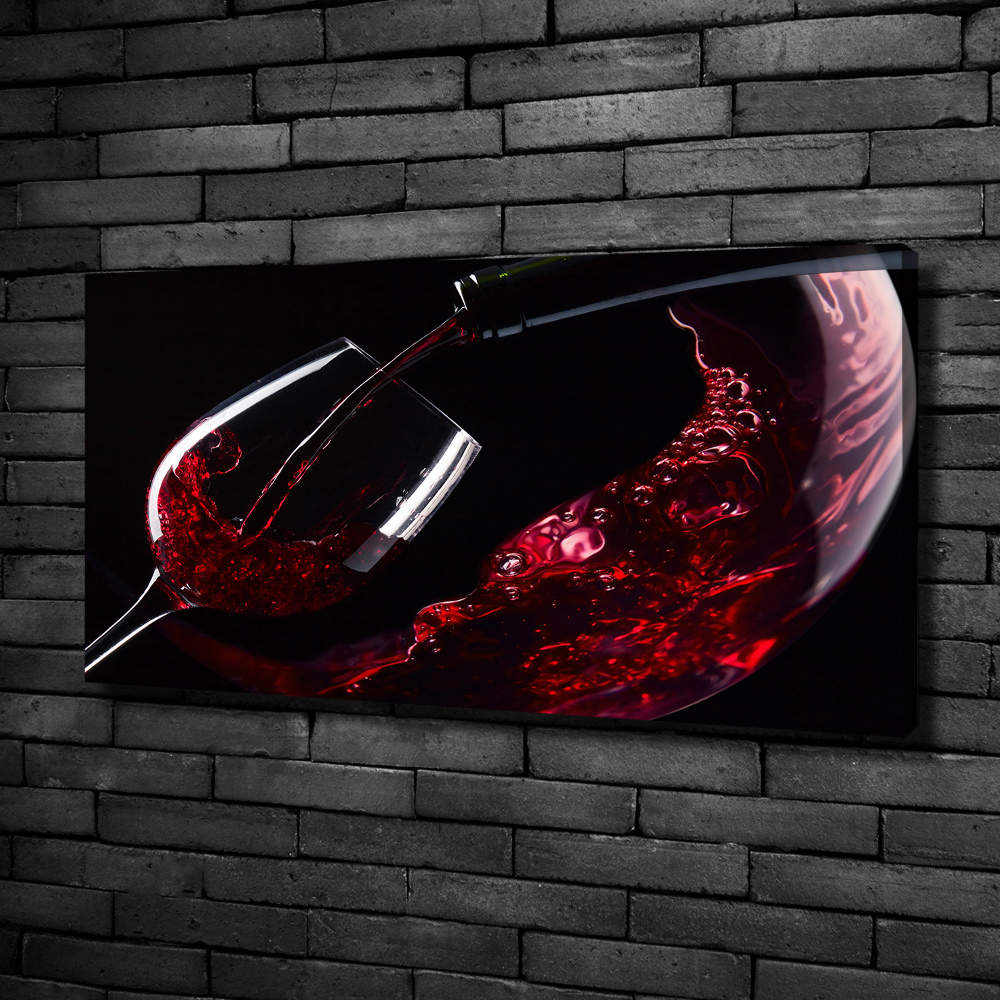 Canvas wall art Red wine