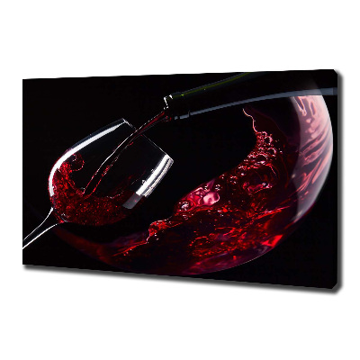 Canvas wall art Red wine