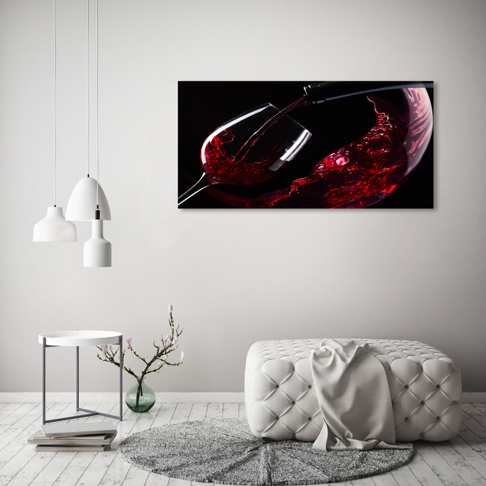 Canvas wall art Red wine