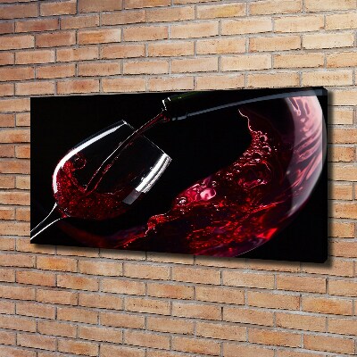 Canvas wall art Red wine