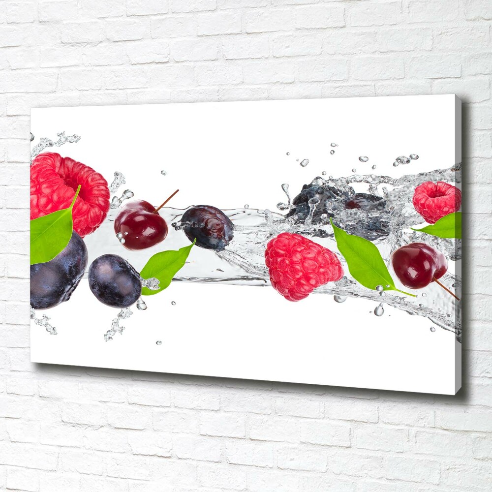 Canvas wall art Fruit and water