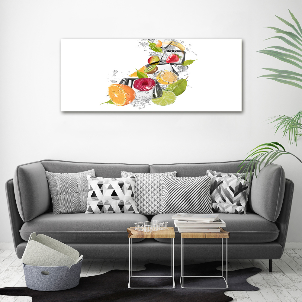 Canvas wall art Ice fruit