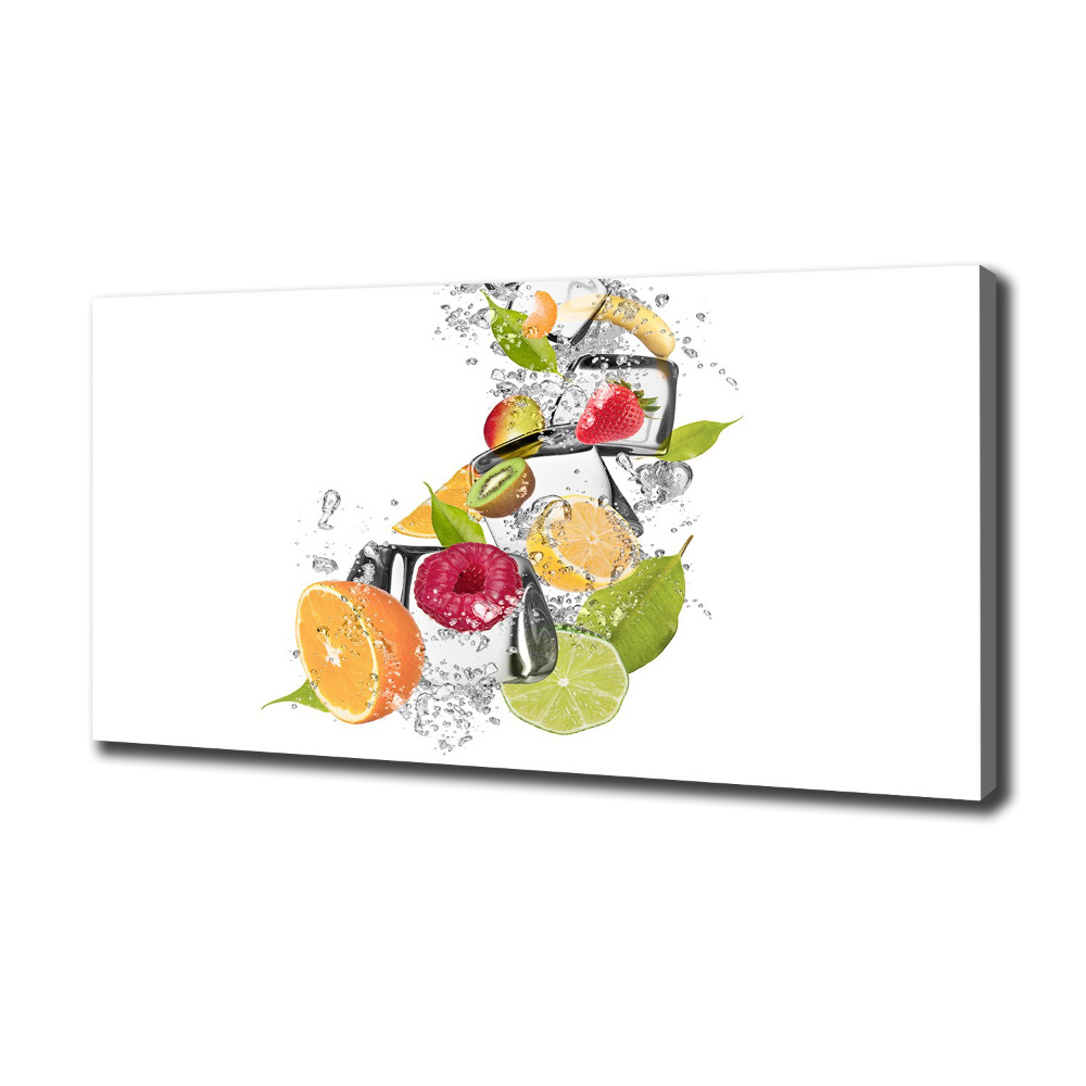 Canvas wall art Ice fruit