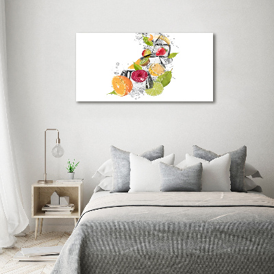 Canvas wall art Ice fruit