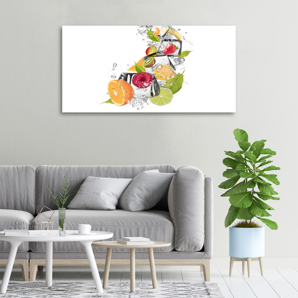 Canvas wall art Ice fruit