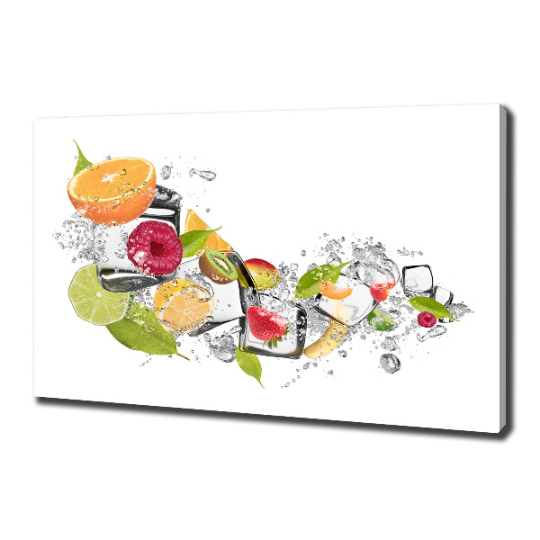 Canvas wall art Ice fruit