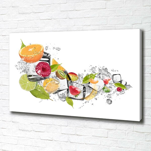 Canvas wall art Ice fruit