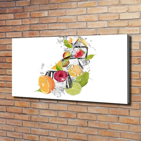 Canvas wall art Ice fruit