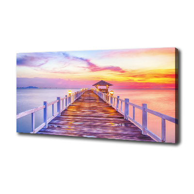 Canvas wall art Wooden pier