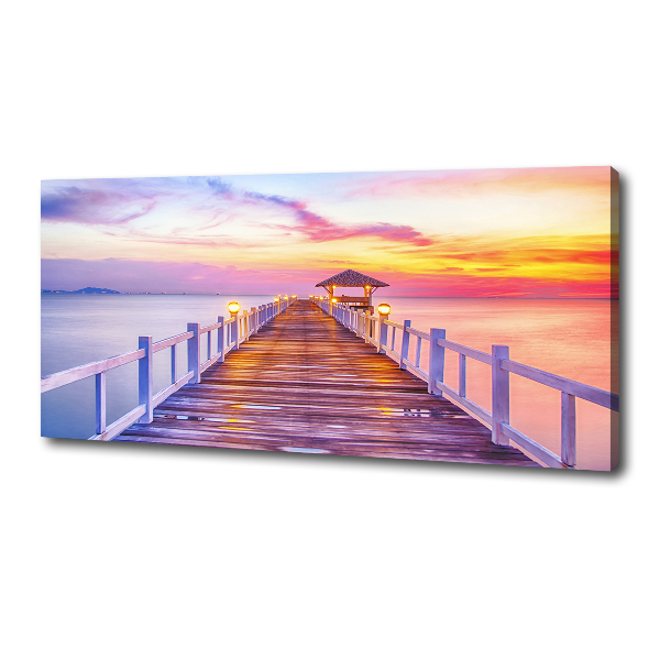 Canvas wall art Wooden pier