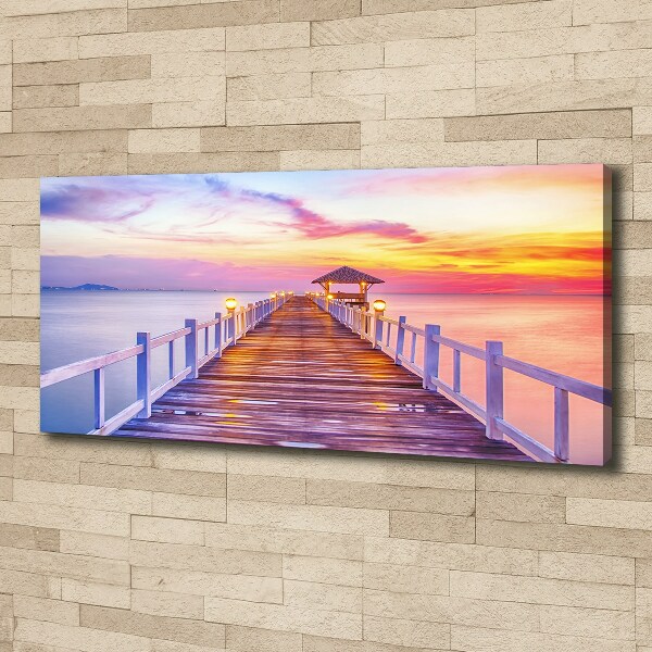 Canvas wall art Wooden pier