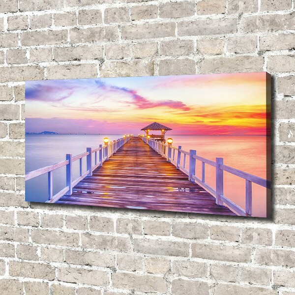 Canvas wall art Wooden pier