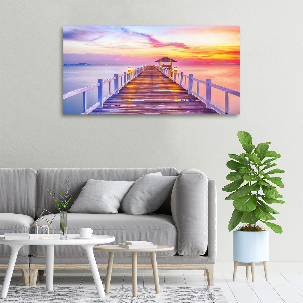 Canvas wall art Wooden pier