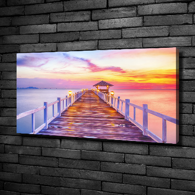 Canvas wall art Wooden pier