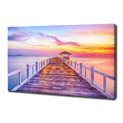 Canvas wall art Wooden pier