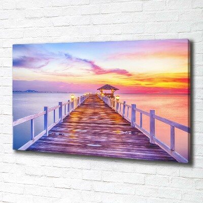 Canvas wall art Wooden pier