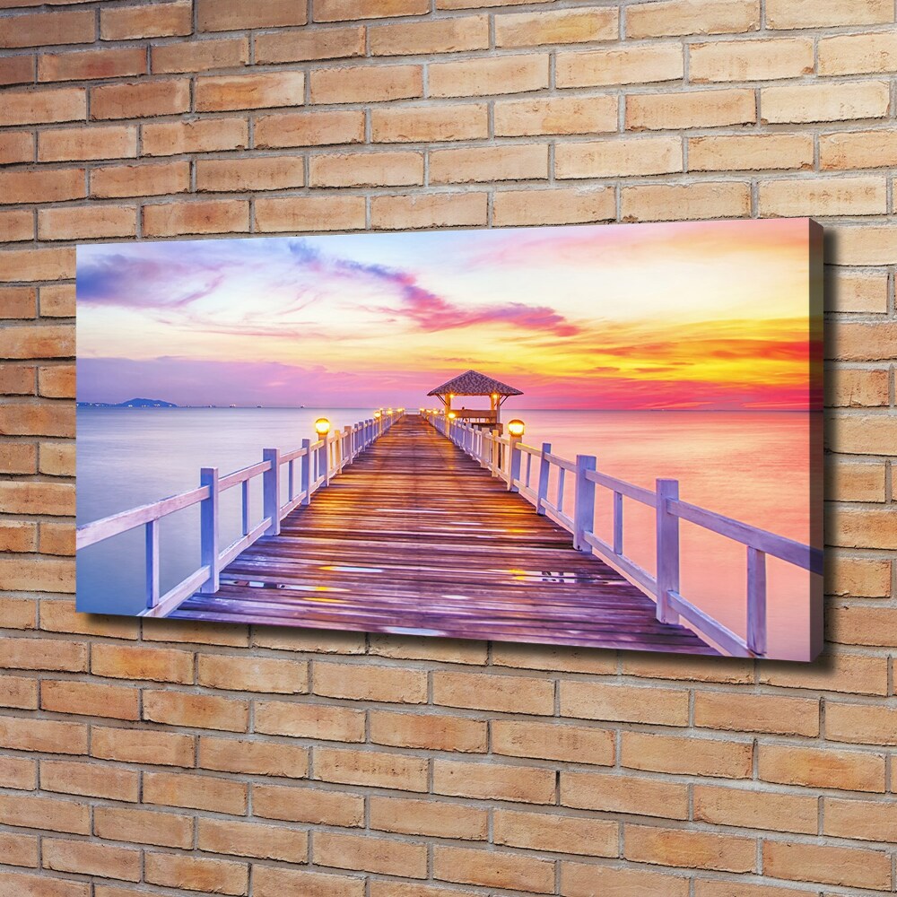 Canvas wall art Wooden pier