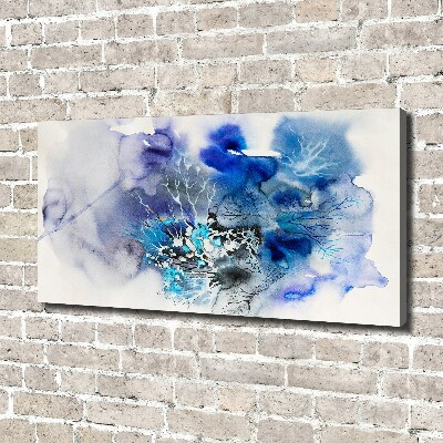 Canvas wall art Abstraction flowers