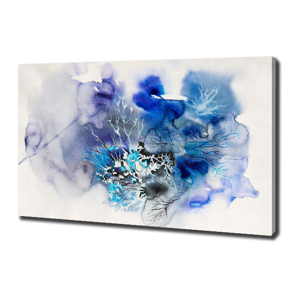 Canvas wall art Abstraction flowers