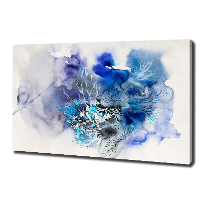 Canvas wall art Abstraction flowers