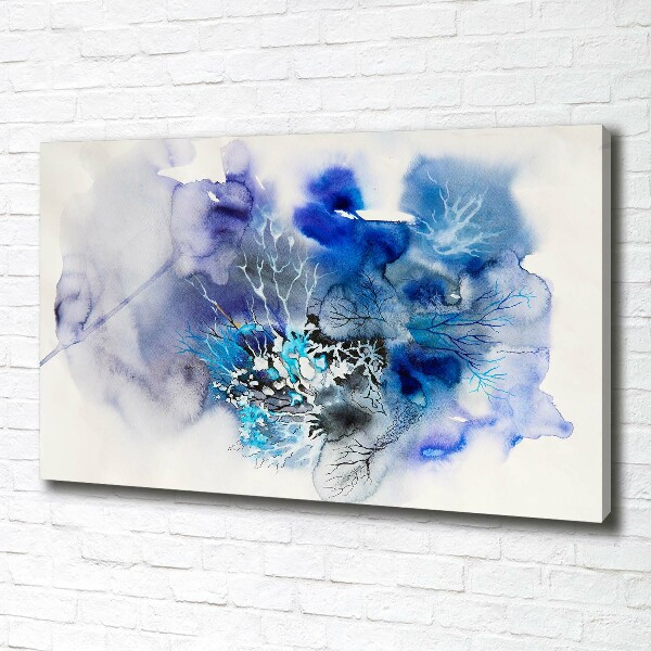 Canvas wall art Abstraction flowers