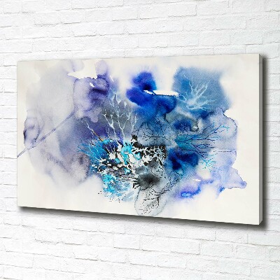 Canvas wall art Abstraction flowers