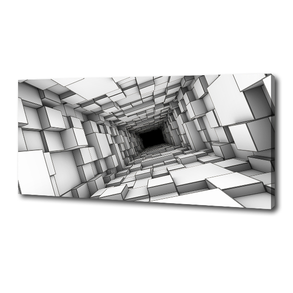 Canvas wall art Tunnel from cubes