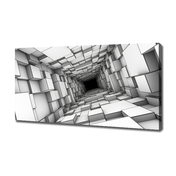 Canvas wall art Tunnel from cubes