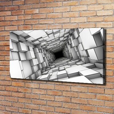 Canvas wall art Tunnel from cubes