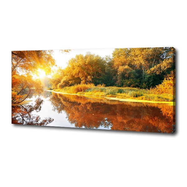 Canvas wall art River in autumn