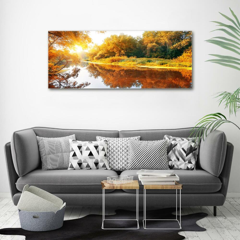 Canvas wall art River in autumn