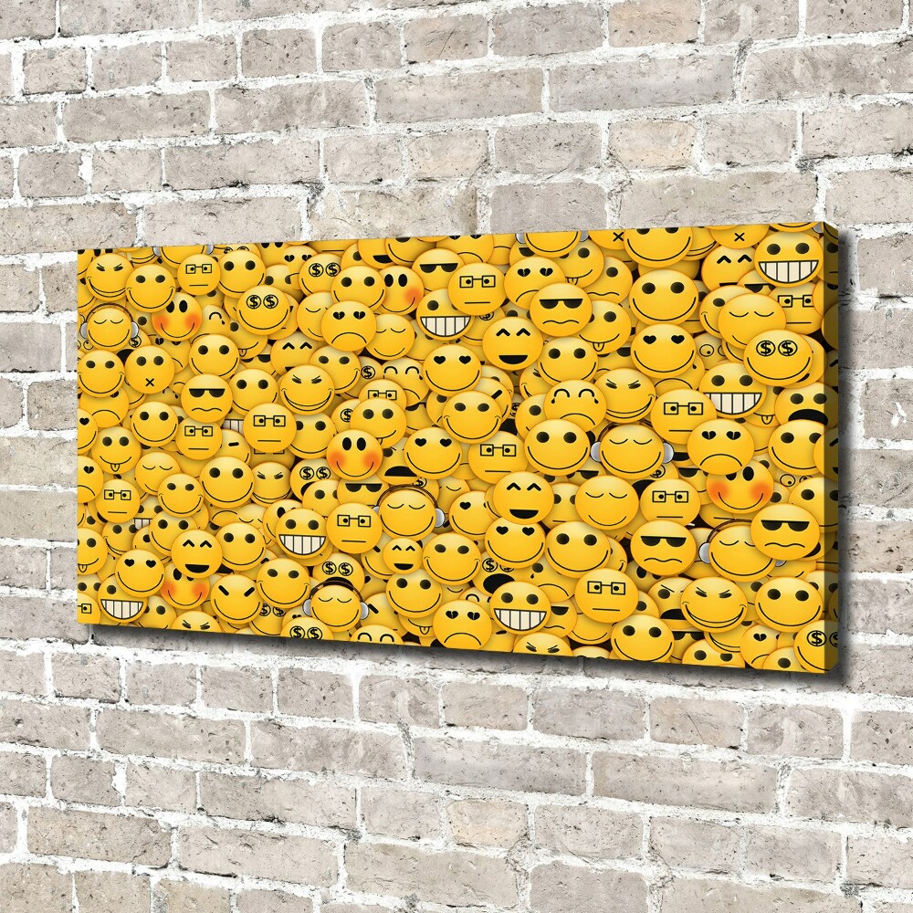 Canvas wall art Emoticons