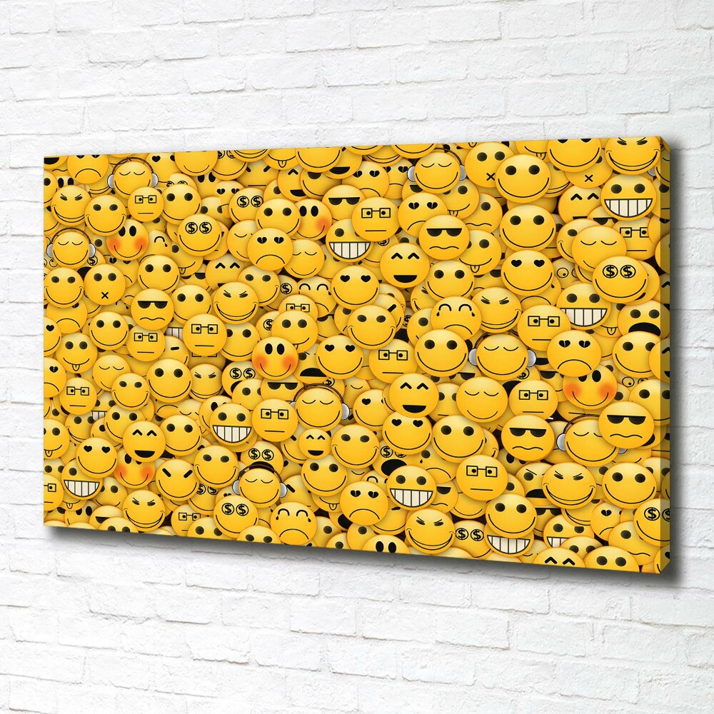 Canvas wall art Emoticons