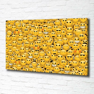 Canvas wall art Emoticons