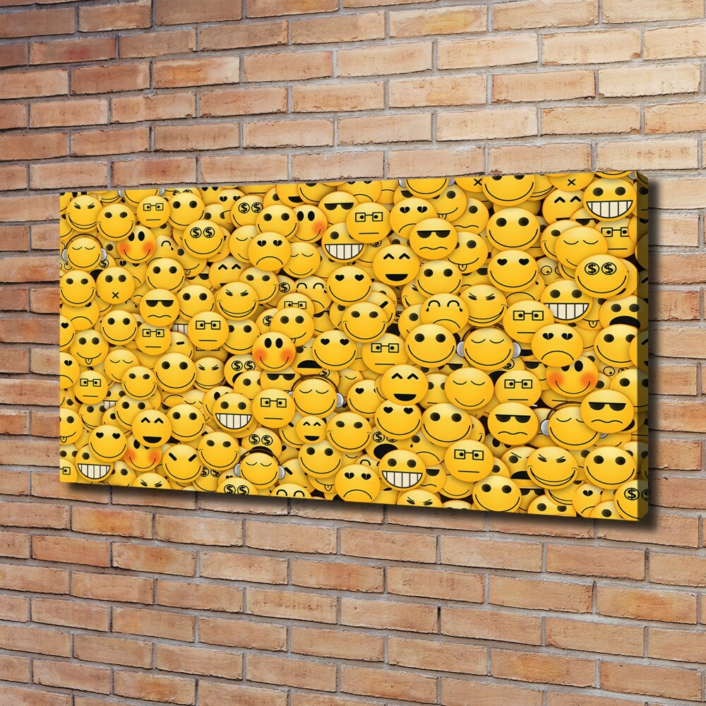 Canvas wall art Emoticons