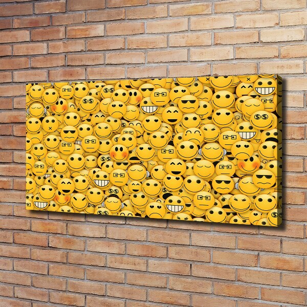 Canvas wall art Emoticons