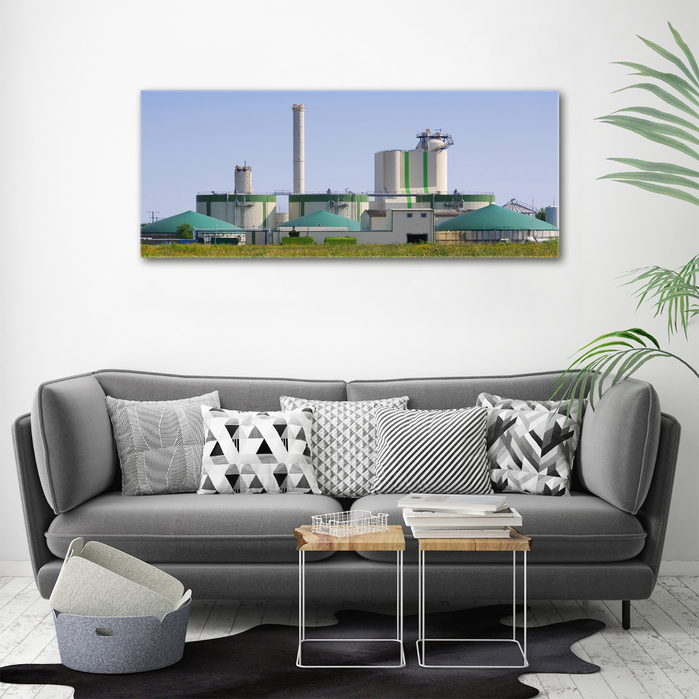 Canvas wall art Biogas plant